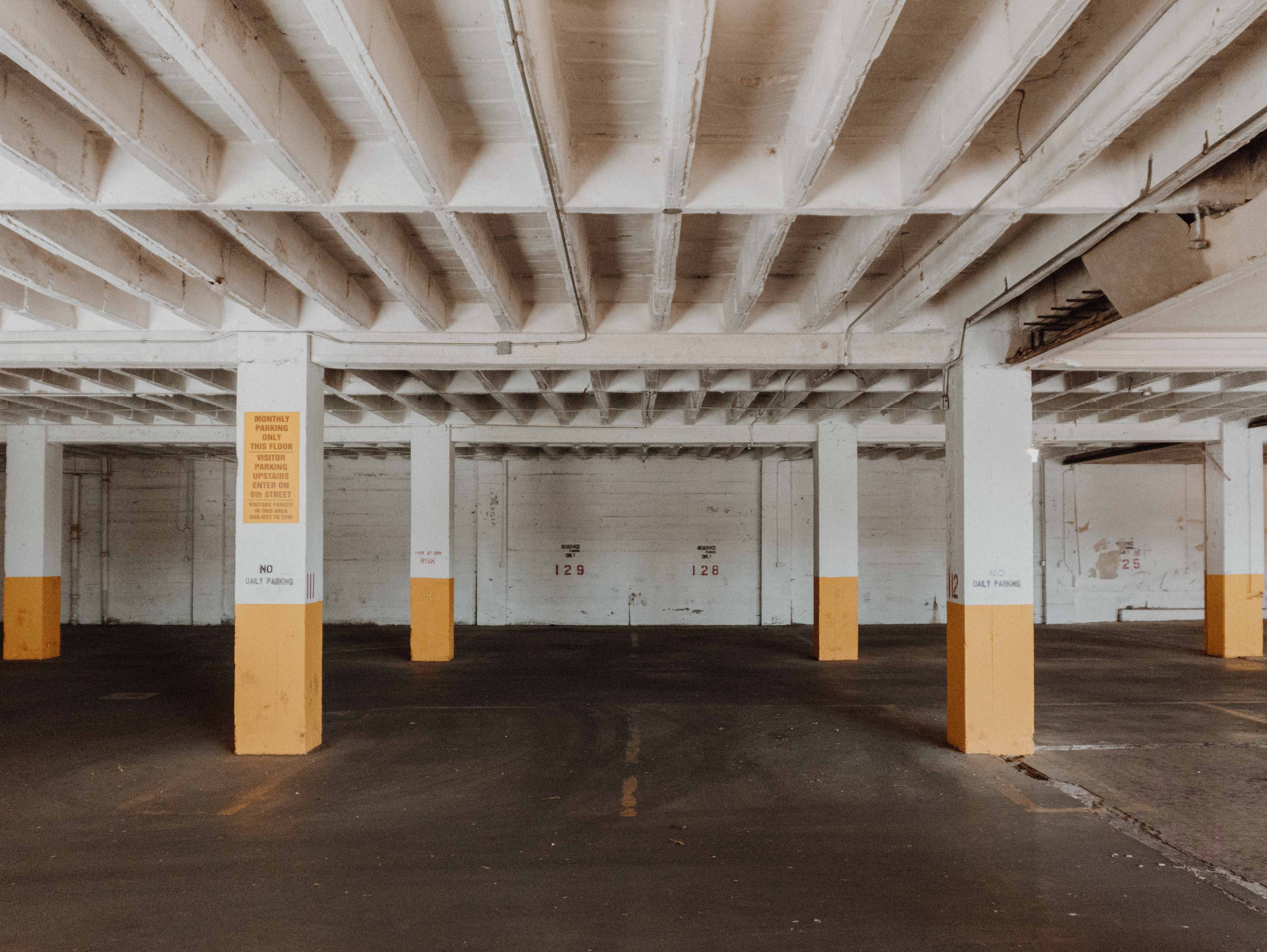 Parking Garage - Attribution: Aldo Delara (https://unsplash.com/@okvisuals)